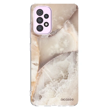 Picasee silikonový průhledný obal pro Samsung Galaxy A32 5G A326B - Cream marble