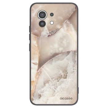 Picasee silikonový černý obal pro Xiaomi Mi 11 - Cream marble