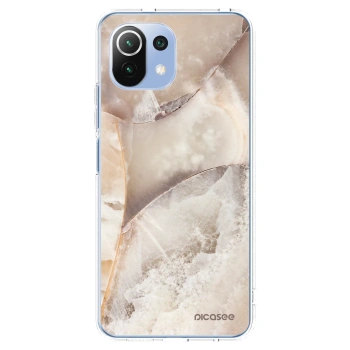 Picasee silikonový průhledný obal pro Xiaomi Mi 11 Lite - Cream marble