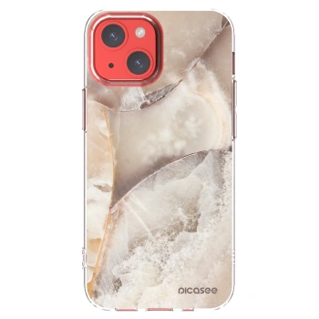 Picasee silikonový průhledný obal pro Apple iPhone 13 mini - Cream marble