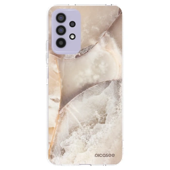Picasee silikonový průhledný obal pro Samsung Galaxy A32 4G SM-A325F - Cream marble
