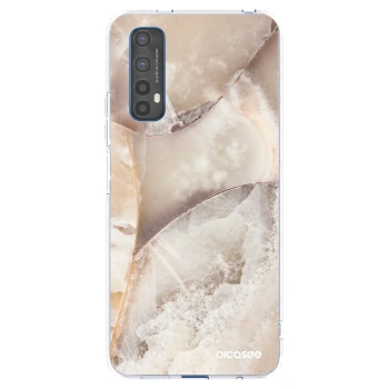 Picasee silikonový průhledný obal pro Realme 7 - Cream marble