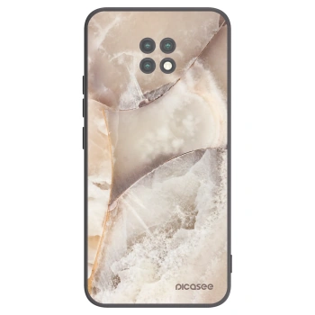 Picasee silikonový černý obal pro Xiaomi Redmi Note 9T - Cream marble