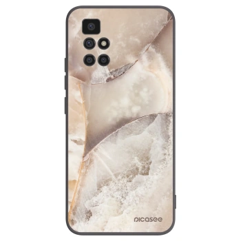 Picasee silikonový černý obal pro Xiaomi Redmi 10 - Cream marble