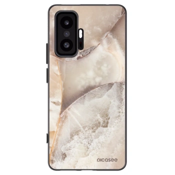 Picasee silikonový černý obal pro Xiaomi 11T Pro - Cream marble