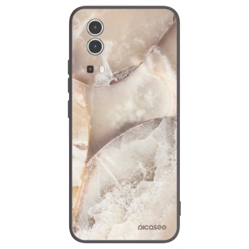 Picasee silikonový černý obal pro Vivo Y72 5G - Cream marble