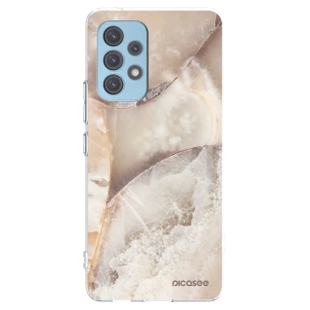 Picasee silikonový průhledný obal pro Samsung Galaxy A53 5G A536 - Cream marble