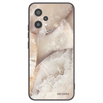 Picasee silikonový černý obal pro Realme 9 Pro 5G - Cream marble