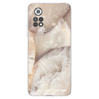 Picasee silikonový průhledný obal pro Xiaomi Poco X4 Pro 5G - Cream marble