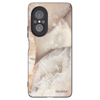 Picasee silikonový černý obal pro Huawei Nova 9 SE - Cream marble