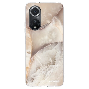 Picasee silikonový průhledný obal pro Huawei Nova 9 SE - Cream marble