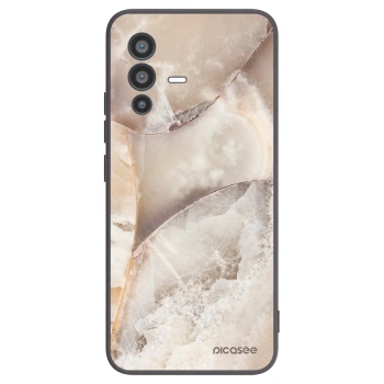 Picasee silikonový černý obal pro Vivo V23 5G - Cream marble