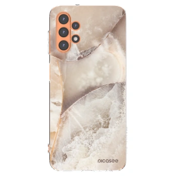 Picasee silikonový průhledný obal pro Samsung Galaxy A13 4G A135 - Cream marble