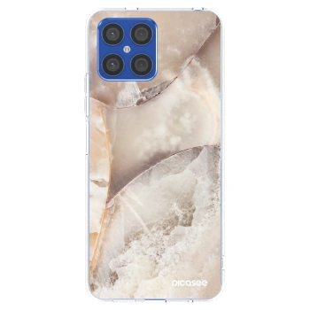 Picasee silikonový průhledný obal pro Honor X8 4G - Cream marble