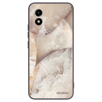 Picasee silikonový černý obal pro Vivo Y01 - Cream marble