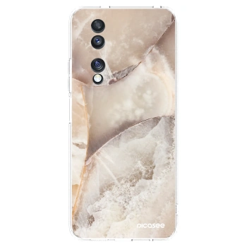 Picasee silikonový průhledný obal pro Honor 70 - Cream marble