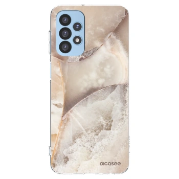 Picasee silikonový průhledný obal pro Samsung Galaxy A23 A235F 4G - Cream marble