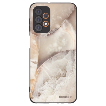 Picasee silikonový černý obal pro Samsung Galaxy A23 A236B 5G - Cream marble
