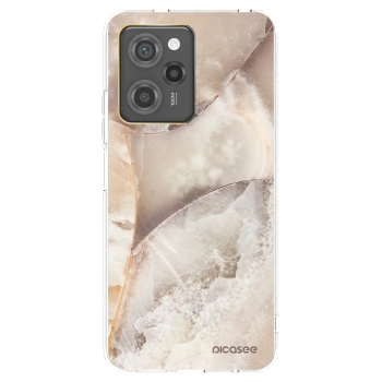 Picasee silikonový černý obal pro Xiaomi Poco X5 Pro - Cream marble