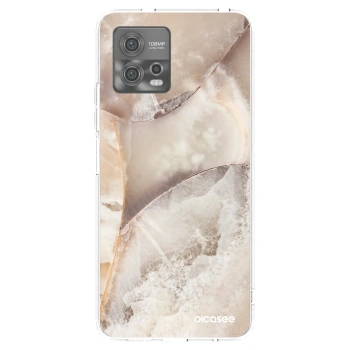 Picasee silikonový průhledný obal pro Motorola Moto G72 - Cream marble