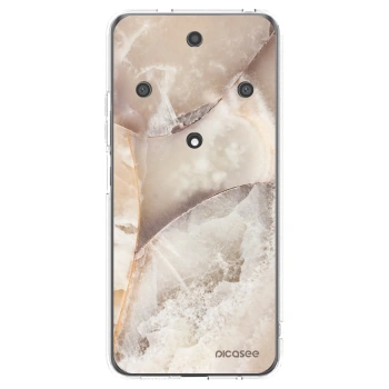 Picasee silikonový průhledný obal pro Honor Magic5 Lite 5G - Cream marble