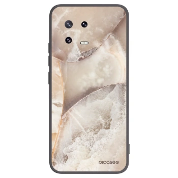 Picasee silikonový černý obal pro Xiaomi 13 Pro - Cream marble