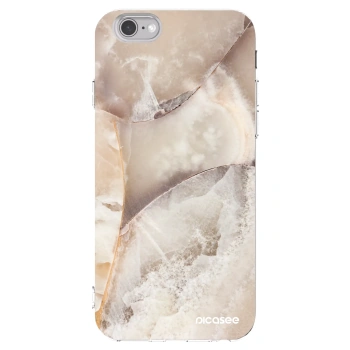 Picasee silikonový průhledný obal pro Apple iPhone 6/6S - Cream marble