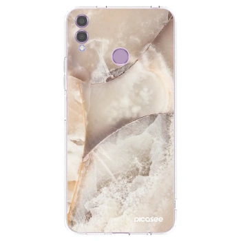 Picasee silikonový průhledný obal pro Honor 8X - Cream marble