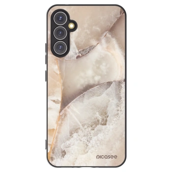 Picasee silikonový černý obal pro Samsung Galaxy A34 5G A346B - Cream marble