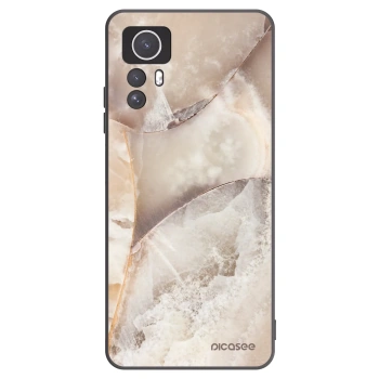 Picasee silikonový černý obal pro Xiaomi Redmi Note 12S - Cream marble