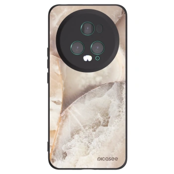 Picasee silikonový černý obal pro Honor Magic5 Pro - Cream marble