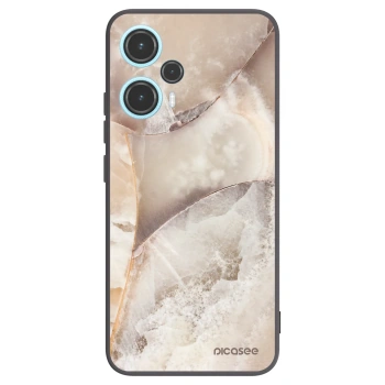 Picasee silikonový černý obal pro Xiaomi Poco F5 - Cream marble