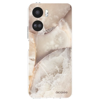 Picasee silikonový průhledný obal pro Honor 90 Lite 5G - Cream marble