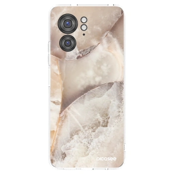 Picasee silikonový průhledný obal pro Motorola Edge 40 - Cream marble