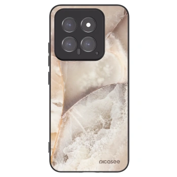 Picasee silikonový černý obal pro Xiaomi 14 - Cream marble
