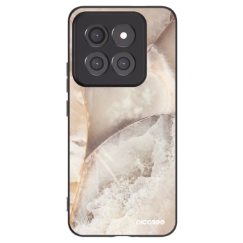 Picasee silikonový černý obal pro Xiaomi 14 Pro - Cream marble