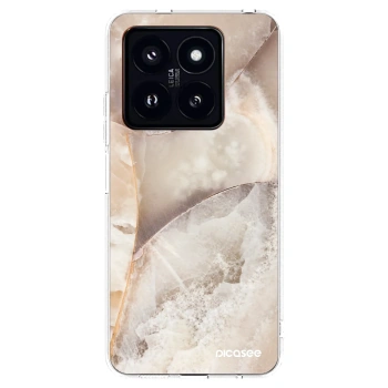 Picasee silikonový průhledný obal pro Xiaomi 14 Pro - Cream marble