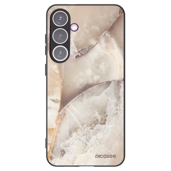 Picasee silikonový černý obal pro Samsung Galaxy S24+ S926B 5G - Cream marble