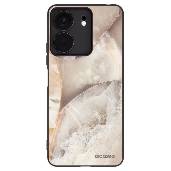 Picasee silikonový černý obal pro Xiaomi Redmi 13C 4G - Cream marble