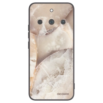 Picasee silikonový černý obal pro Realme 11 Pro+ - Cream marble