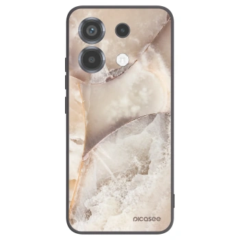 Picasee silikonový černý obal pro Xiaomi Poco X6 - Cream marble