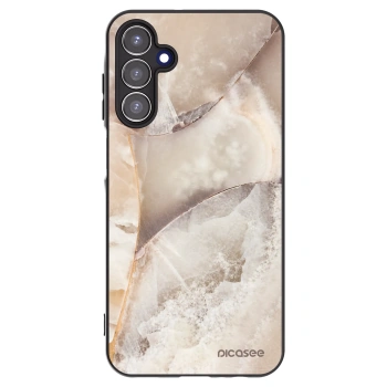 Picasee silikonový černý obal pro Samsung Galaxy A15 A155F 4G - Cream marble