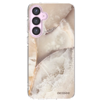 Picasee silikonový průhledný obal pro Samsung Galaxy A55 5G A556B - Cream marble