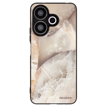 Picasee silikonový černý obal pro Xiaomi Redmi 13 4G - Cream marble
