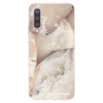 Picasee silikonový průhledný obal pro Xiaomi Mi 9 - Cream marble