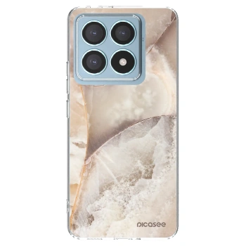 Picasee silikonový průhledný obal pro Xiaomi 14T Pro - Cream marble