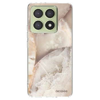 Picasee silikonový průhledný obal pro Xiaomi 14T - Cream marble