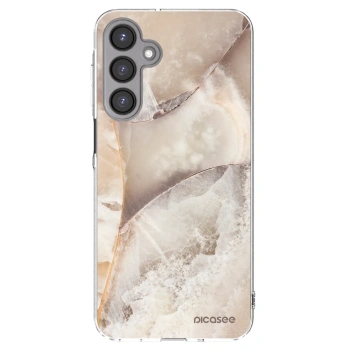 Picasee silikonový průhledný obal pro Samsung Galaxy A16 5G - Cream marble