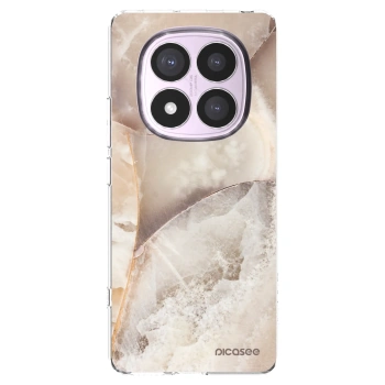 Picasee silikonový průhledný obal pro Xiaomi Redmi Note 14 Pro 4G - Cream marble