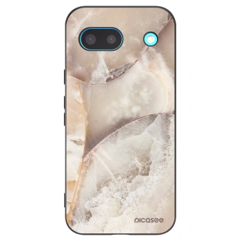 Picasee silikonový černý obal pro Google Pixel 8a - Cream marble
